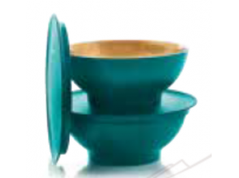 Allegra desszertes kehely 2x275 ml szett türkiz/arany Tuppe