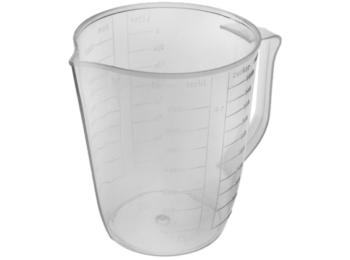 1 l-es áttetsző műanyag mérőkancsó sokféle beosztáss