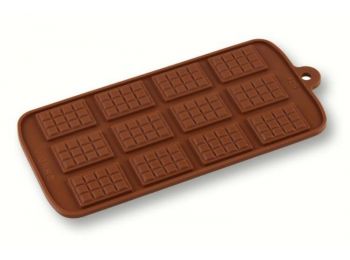 Szilikon mini táblás csoki forma