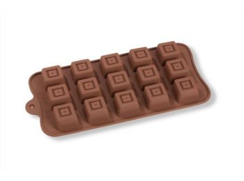 15 adagos négyzet a négyzetben szilikon bonbon forma