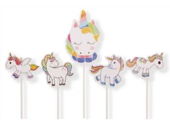 Unikornisos 5 részes tortabeszúró készlet