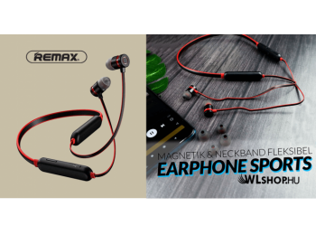 Remax Bluetooth5.0 vezeték nélküli sport fülhallgató/headset RX-S100 - Fekete