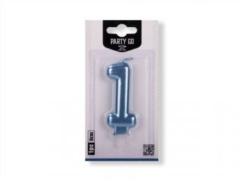 Kék fényes Party Go 1 gyertya