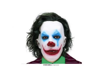 Joker bohóc halloween farsangi jelmez kiegészítő - maszk