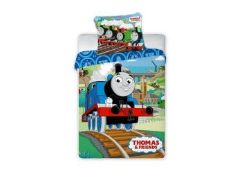 THOMAS A GŐZMOZDONY (THOMAS) 2 részes ovis ágynemű-garni