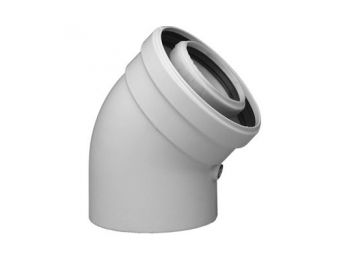 BAXI PPs könyök, 45°, D80/125