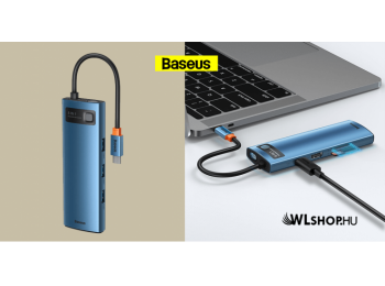 Baseus Metal Gleam 8in1 Multifunkciónális USB-C HUB - USB-