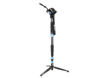 SIRUI P-324SR Carbon Monopod VH-10X videófejjel és lábakk