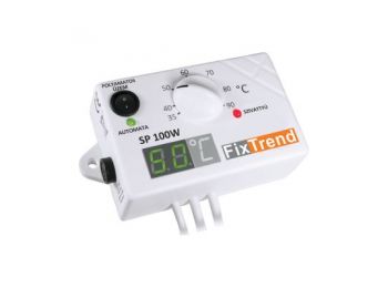 FixTrend SP100W termosztát, hőfok kijelzővel, fűtési keringető szivattyúhoz