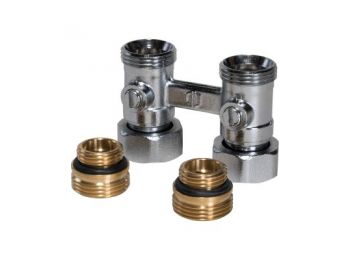 FixTrend golyóscsapblokk, egyenes, Eurokón., 1/2”K-3/4”K (FixTrend-hez)