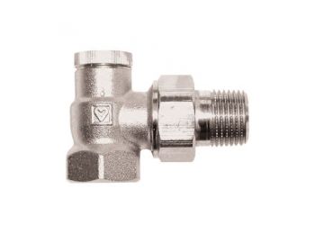 HERZ RL1 visszatérő radiátorszelep, sarok, 1/2”