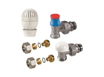 GIACOMINI R470A term.radiátorszelep szett, sarok, 16x2mm m�