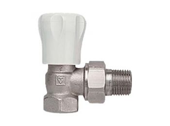 HERZ GP kézi radiátorszelep, sarok, 3/8”
