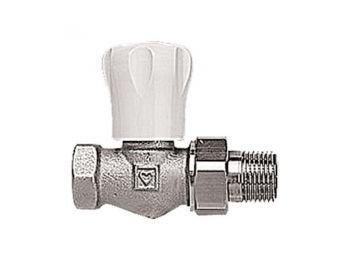 HERZ GP kézi radiátorszelep, egyenes, 3/8”