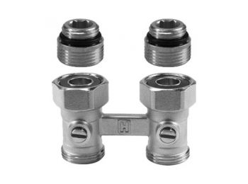 CONCEPT kétcsöves golyóscsapblokk, egyenes, 1/2” K (sze