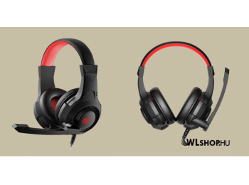 Havit Gamer vezetékes fejhallgató mikrofonnal H2031d - Fek