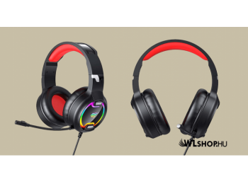 Havit Gamer vezetékes fejhallgató mikrofonnal H2233D - Fek