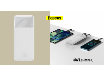 Baseus Bipow 10000mAh külső akkumulátor 20W 2xUSB/USB-C/M