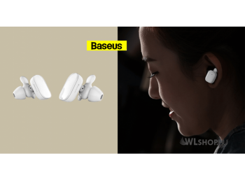 Baseus Encok W02 TWS Bluetooth fülhallgató/headset - Fehér