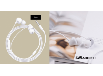 Hoco M60 vezetékes fülhallgató/headset - Fehér