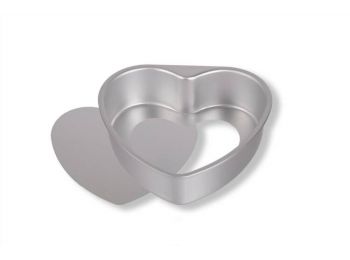 23,5*25 cm-es szív alakú kivehető aljú tortaforma