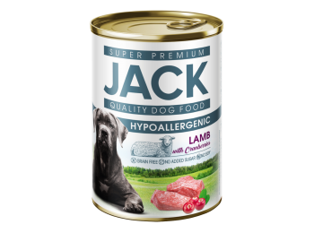 Jack Kutya Konzerv Hypoallergén Pástétom Bárányhús-Rib
