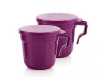 Aloha Bögre szett tetővel 350 ml lila 2 db Tupperware