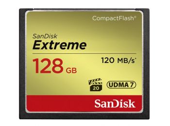SanDisk Extreme CompactFlash™ 128 GB memóriakártya