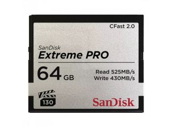SanDisk Extreme Pro CFast™ 2.0 64GB memóriakártya, VPG13