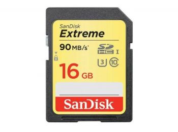 SANDISK SDHC EXTREME 16GB 90MB/S UHS-I memóriakártya