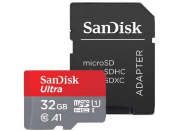 SanDisk ULTRA micro SDHC 32GB memóriakártya+ adapter
