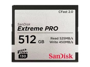 SanDisk Extreme Pro CFast™ 2.0 512GB memóriakártya, VPG130