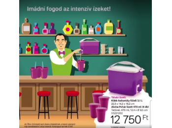 Tálaló szett lila Tupperware