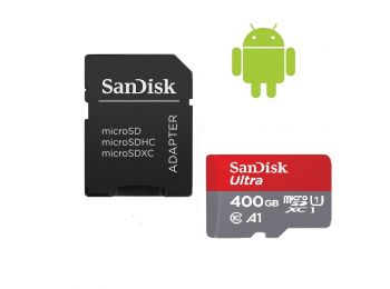 SanDisk  microSDXC Mobile Ultra 400GB memóriakártya, + ada