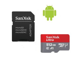 SanDisk  microSDXC Mobile Ultra 512GB memóriakártya, + ada