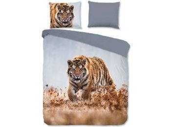 TIGRIS Szürke 2 részes ágyneműhuzat 135x200+80x80 cm