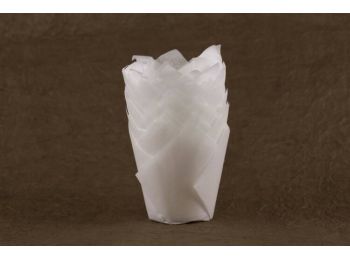 24 db 5 cm átmérőjű fehér tulipános muffin papír