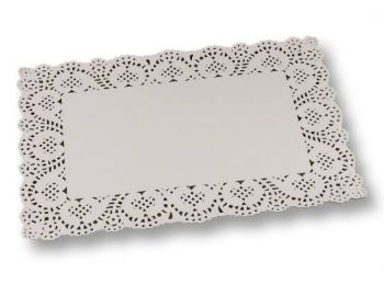 8 db 30*40 cm-es fehér téglalap alakú tortacsipke