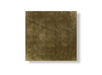28*28 cm-es arany színű négyzet alakú tortadob