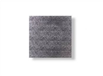 30*30 cm-es ezüst színű négyzet alakú tortadob