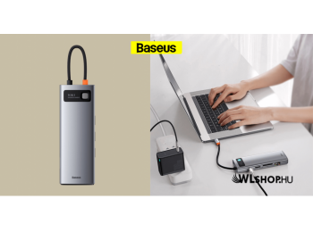Baseus 9in1 Multifunkciónális USB-C HUB - 3x USB 3.0 + HDM