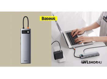 Baseus 11in1 Multifunkciónális USB-C HUB - 3x USB 3.0 + 2x