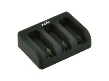 Jupio Compact USB Tripla akkumulátor-töltő GoPro Hero 3/3+/4 akkumulátorokhoz