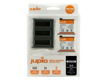 Jupio Value Pack DJI Osmo AB1 2db fényképezőgép akkumul�