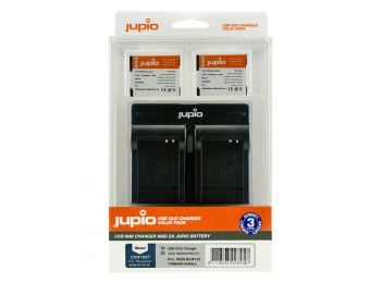 Jupio Value Pack Panasonic DMW-BCM13E 1150mAh 2db fényképezőgép akkumulátor + USB dupla töltő