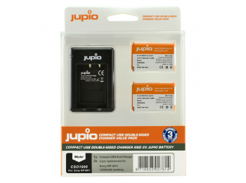 Sony NP-BX1 utángyártott fényképezőgép akkumulátor és Compact USB Double-Sided Charger Kit a Jupi...