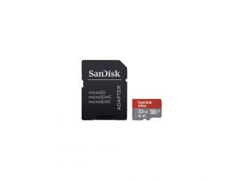 Sandisk MicroSDHC Ultra memóriakártya 32GB, 120MB/s C10, U