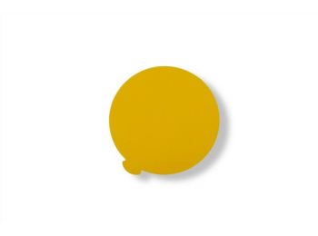 11 cm-es sárga kerek desszertalátét karton