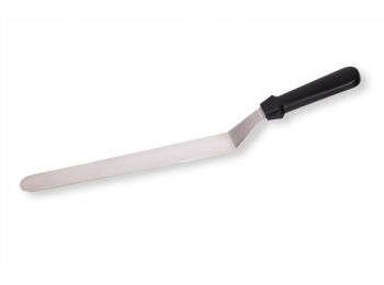 42 cm-es rozsdamentes hajlított cukrász spatula