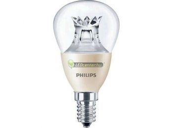 PHILIPS MASTER LED 5,5W=40W 470 lumen P48 szabályozható kisgömb, melegfehér 3évG 9290024914